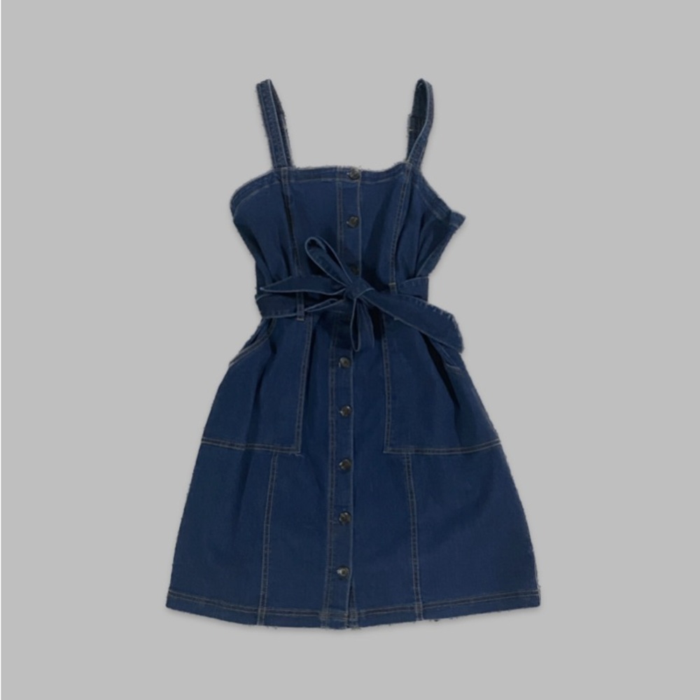 SO dark wash jean dress